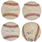 Baseball Hall of Famers Single Signed Baseball Collection of 26 Including Stan Musial and Tony Gwynn (BAS)