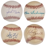Baseball Hall of Famers Single Signed Baseball Collection of 26 Including Stan Musial and Tony Gwynn (BAS)
