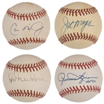 Baseball Hall of Famers Single Signed Baseball Collection of 26 Including Stan Musial and Tony Gwynn (BAS)