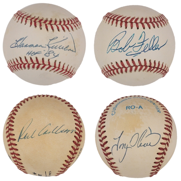 Baseball Hall of Famers Single Signed Baseball Collection of 24 Incl. Nolan Ryan and Harmon Killebrew (BAS)