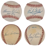 Baseball Hall of Famers Single Signed Baseball Collection of 24 Incl. Nolan Ryan and Harmon Killebrew (BAS)