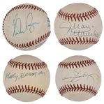 Baseball Hall of Famers Single Signed Baseball Collection of 24 Incl. Nolan Ryan and Harmon Killebrew (BAS)