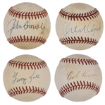 Baseball Hall of Famers Single Signed Baseball Collection of 24 Incl. Nolan Ryan and Harmon Killebrew (BAS)