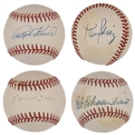 Baseball Hall of Famers Single Signed Baseball Collection of 24 Incl. Nolan Ryan and Harmon Killebrew (BAS)