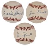 Baseball Hall of Famers Single Signed Baseball Collection of 24 Incl. Nolan Ryan and Harmon Killebrew (BAS)