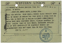 1956 Elvis Presley Waco, Texas Concert Archive Incl. 11 Documents Plus Incredible 1956 Unpublished 8 x 10