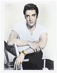 Incredible Group of Six Colorized Elvis Presley Movie Stills Incl. <em>Jailhouse Rock</em>, <em>Loving You</em> and <em>King Creole</em>