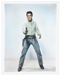 Incredible Group of Six Colorized Elvis Presley Movie Stills Incl. <em>Jailhouse Rock</em>, <em>Loving You</em> and <em>King Creole</em>