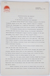 1962 <em>Girls! Girls! Girls!</em> Paramount Pictures File Copy “Release Dialogue Script” and “Production Notes” for Press Release