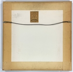 Original Painting for John Lee Hooker's 1973 LP <em>John Lee Hooker's Detroit</em> by Rober Grossman (Airbrushed Guache on Board)