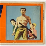 1960 <em>Flaming Star</em> Silk Screened Movie Theatre Paper Banner – 82 Inches in Length! Starring Elvis Presley