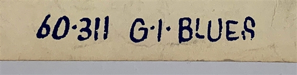 1960 <em>G.I. Blues</em> Silk Screened Movie Theatre Paper Banner – 82 Inches in Length! Starring Elvis Presley