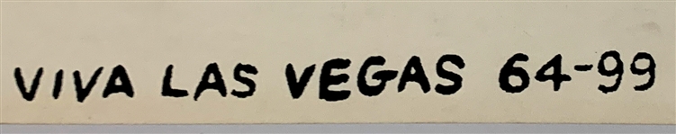 1964 <em>Viva Las Vegas</em> Silk Screened Movie Theatre Paper Banner – 82 Inches in Length! Starring Elvis Presley & Ann-Margret