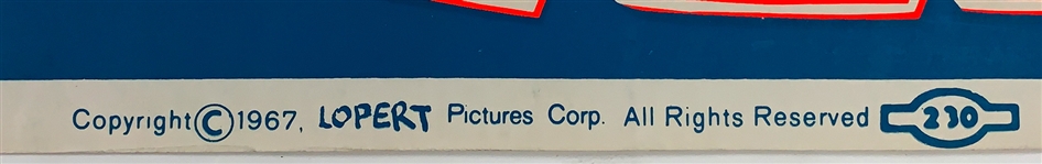 1967 <em>Easy Come, Easy Go</em> Silk Screened Movie Theatre Paper Banner – 82 Inches in Length! Starring Elvis Presley