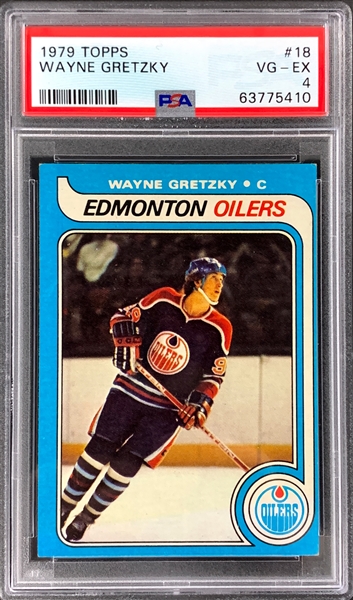 1979 Topps #18 Wayne Gretzky Rookie Card – PSA VG-EX 4