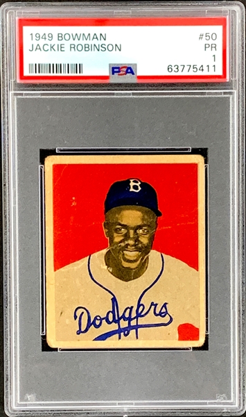 1949 Bowman Baseball Collection (22) Including #50 Jackie Robinson Graded PSA PR 1