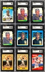 1986-92 Topps, Fleer, Donruss and Assorted Brands Barry Bonds Collection (32) Including SGC-Graded Cards (9)