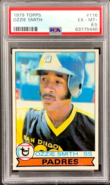 1979 Topps #116 Ozzie Smith Rookie Card – PSA EX-MT+ 6.5