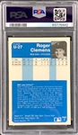 1984 Fleer Update #U-27 Roger Clemens Rookie Card - PSA NM-MT 8
