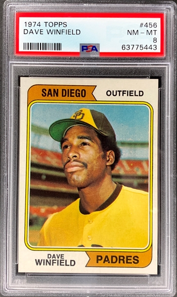 1974 Topps #456 Dave Winfield Rookie Card – PSA NM-MT 8