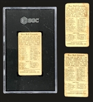 1908-1910 E91-B and E91-C American Caramel Collection (14) with Walter Johnson SGC 1.5