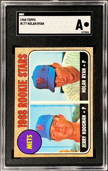 1968 Topps #177 Nolan Ryan Rookie Card – SGC Authentic