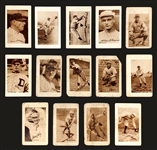 1923 V100 Willard Chocolate Collection (14) Incl. HOFer Rube Marquard