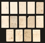 1923 V100 Willard Chocolate Collection (14) Incl. HOFer Rube Marquard