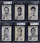 Extremely Rare 1954-55 Gunther Beer Baltimore Bullets Near Set (6/11) with Five Signed Cards! (BAS)