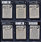 Extremely Rare 1954-55 Gunther Beer Baltimore Bullets Near Set (6/11) with Five Signed Cards! (BAS)