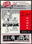 1958 NBA All Star Game Program – St. Louis Hawks Site Program – UNSCORED