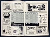 1958 NBA All Star Game Program – St. Louis Hawks Site Program – UNSCORED