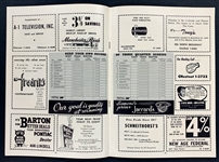 1958 NBA All Star Game Program – St. Louis Hawks Site Program – UNSCORED