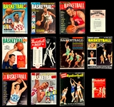 1950's Basketball Magazine Collection with Chamberlain, Cousy and Oscar Robinson Covers (12 Different)