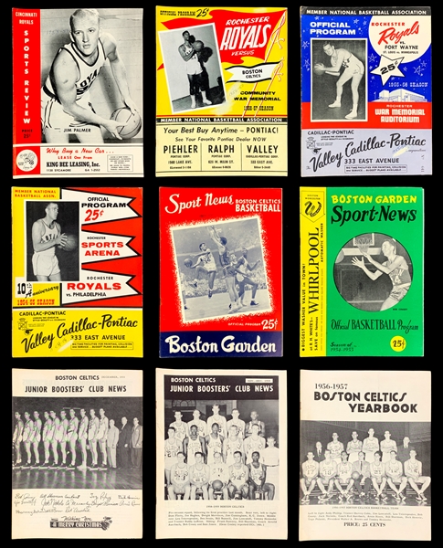 1950s NBA Programs Collection of 26 with Examples from All 8 Teams