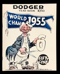 1953-1962 Brooklyn and Los Angeles Dodgers Yearbooks – with 5 Howard Mullin “Bum” Covers (7)