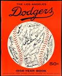 1953-1962 Brooklyn and Los Angeles Dodgers Yearbooks – with 5 Howard Mullin “Bum” Covers (7)