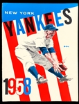 1953-1958 New York Yankees Yearbooks and Sketch Books Collection of 9