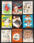 1950s Major League Team Yearbooks Collection of 63 from 12 Teams Incl. Giants, Red Sox, Cubs, Giants and Others