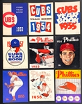 1950s Major League Team Yearbooks Collection of 63 from 12 Teams Incl. Giants, Red Sox, Cubs, Giants and Others