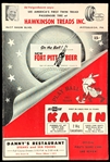 1950s-1960s Major League Scorecard Collection of 22 with Dodgers, Red Sox, Cubs, Giants, Senators and More