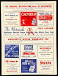 1950s-1960s Major League Scorecard Collection of 22 with Dodgers, Red Sox, Cubs, Giants, Senators and More