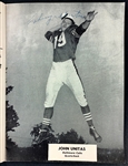 Incredibly Rare Gene Big Daddy Lipscomb Signature on 1957 Baltimore Colts vs. Chicago Bears Program with 25 Signatures (BAS)