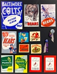 1950s NFL Press and Radio Guides and Other Ephemera (28 Pieces) Bears, Packers, Colts and Others