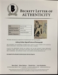 Pair of Johnny Unitas Signed Postcards (2) (BAS)