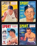 1952-1959 <em>SPORT Magazine</em> Collection of 77 Issues – Mantle, Cousy, Musial, Mays, Williams Covers and More