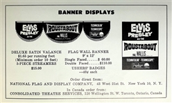 1964 <em>Roustabout</em> Movie Theatre Usher's Badge – Promoting Elvis Presley's Film