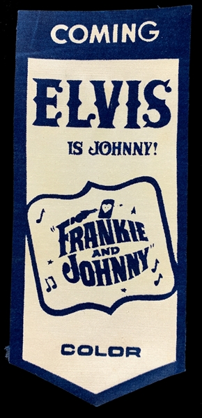 1966 <em>Frankie and Johnny</em> Movie Theatre Ushers Badge – Promoting Elvis Presleys Film