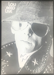 Lou Reed Signed Poster for his 1975 Live LP <em>Lou Reed Live</em> (BAS)