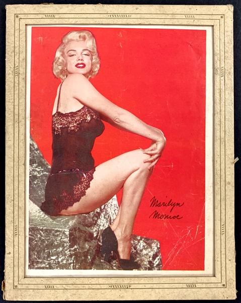 1950s Marilyn Monroe Premium Photo in Original Cardboard Frame – Never Used!